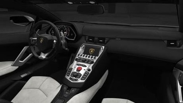 Lamborghini Aventador LP700-4 gris intérieur