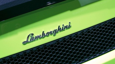 Lamborghini Gallardo LP570-4 Superleggera vert logo capot moteur