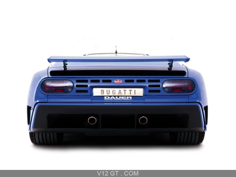 Bugatti EB110 Dauer Bleue face arri re