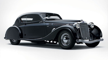 Delage D8-120 Aerosport Coupé noir 3/4 avant droit
