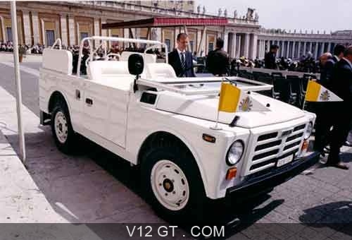 Fiat Campagnola blanche Papamobile 34 avd