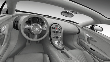 Bugatti Veyron Grey Carbon - habitacle, tableau de bord