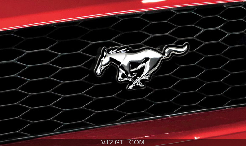 Ford Mustang rouge logo