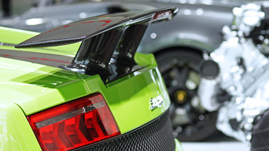 Mondial de l'Automobile Paris 2010 - Lamborghini Gallardo LP570-4 Superleggera vert aileron