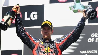 Valence 2011 Vettel podium