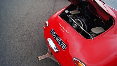 Malte à Montlhéry - Porsche 356 Carrera rouge moteur