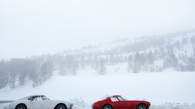 Serenissima Louis Vuitton Classic Run 2012 - Ferrari 250 GTB LWB blanc & SWB rouge profil