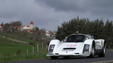 Tour Auto 2012 - Porsche 906 blanc 3/4 avant gauche