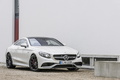 Mercedes-Benz CL63 AMG - blanc - 3/4 avant droit dynamique