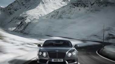 Bentley Continental GT V8 anthracite face avant travelling