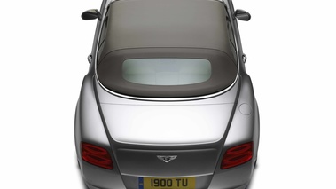Bentley Continental GTC 2011 gris face arrière vue de haut capoté