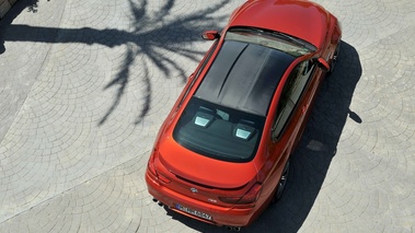 BMW M6 orange vue du dessus