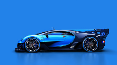 Bugatti Vision GranTurismo - Bleu - Profil gauche