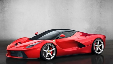 Ferrari LaFerrari rouge 3/4 avant gauche