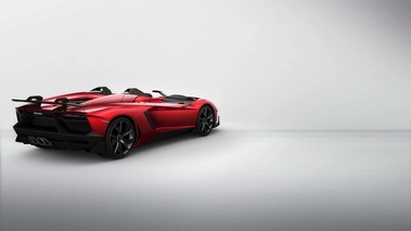 Lamborghini Aventador J rouge 3/4 arrière droit
