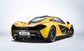 McLaren P1 jaune 3/4 arrière droit 3