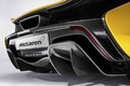McLaren P1 jaune diffuseur