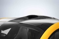 McLaren P1 jaune prise d'air toit