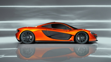McLaren P1 orange profil