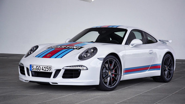 Porsche 911 Carrera S Martini Racing - Blanche - 3/4 avant gauche