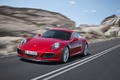 Porsche 911 Facelift - rouge - 3/4 avant gauche dynamique