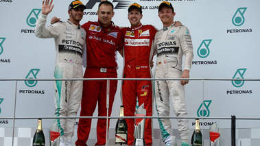 F1 GP Malaisie 2015 podium