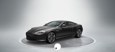 Aston Martin Virage anthracite 3/4 avant gauche