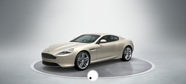 Aston Martin Virage beige 3/4 avant gauche 