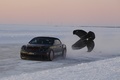 Bentley Continental SuperSports Convertible noir - ice record - 3/4 avant gauche filé