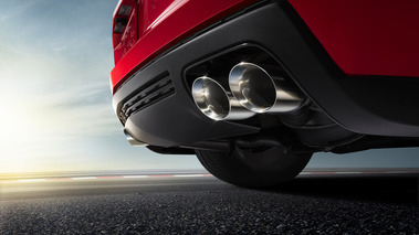Chevy Camaro ZL1 - rouge - détail, diffuseur arrière