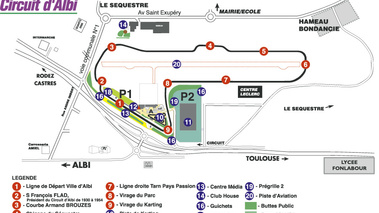 Circuit d' Albi plan details