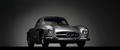 Exposition Ralph Lauren - Mercedes 300 SL gris 3/4 avant droit