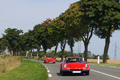 KB RossoCorsa IV - Ferrari 246 GT Dino rouge & 355 GTS rouge face avant travelling