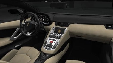 Lamborghini Aventador LP700-4 noir intérieur