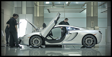 McLaren MP4-12C gris usine profil