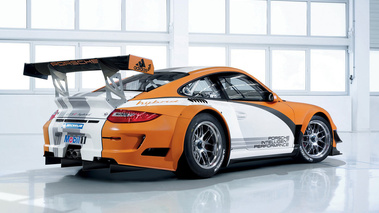 Porsche 997 GT3 R hybride 3/4 arrière droit