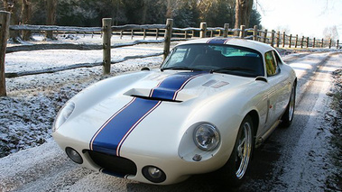 Shelby Daytonna Cobra 3/4 avant gauche neige 