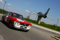 Alfa Romeo Giulia Sprint rouge 3/4 avant droit