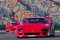 Ferrari F40 rouge Rallye de Paris 2009 face avant