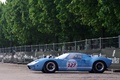 Ford GT40 bleu Tour Auto 2009 profil