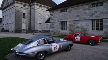 Jaguar Type E gris Tour Auto 2009 3/4 arrière droit