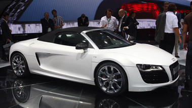 Audi R8 Spyder V10 Blanche Profil