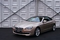 BMW 650i Cabriolet beige 3/4 avant gauche