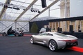 Jaguar C-X75 gris 3/4 arrière gauche