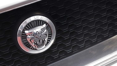 Jaguar C-X75 gris logo calandre