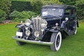 Cadillac bleu 3/4 avant gauche