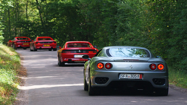 Ferrari KBRossoCorsa DII 360 Modena gris & 3x 348 rouge Etangs de Commelles