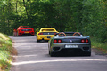 Ferrari KBRossoCorsa DII 360 Spider gris & 355 jaune & 360 Modena rouge Etangs de Commelles