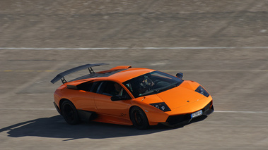 Montlhéry Autodrome Héritage Festival 2009 Lamborghini Murcielago LP670-4 SV orange anneau