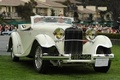 Delage D8S De Villars Roadster, blanche, 3/4 avt drt